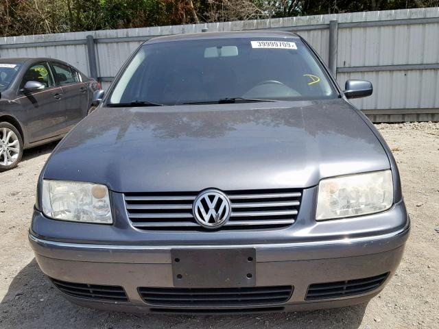 3VWSA69M84M114858 - 2004 VOLKSWAGEN JETTA GLS GRAY photo 9