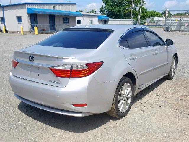 JTHBW1GG6D2005986 - 2013 LEXUS ES 300H SILVER photo 4