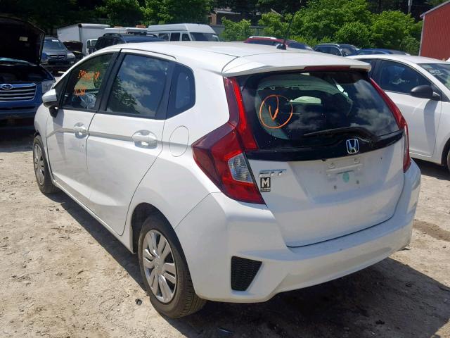 JHMGK5H51GX038522 - 2016 HONDA FIT LX WHITE photo 3