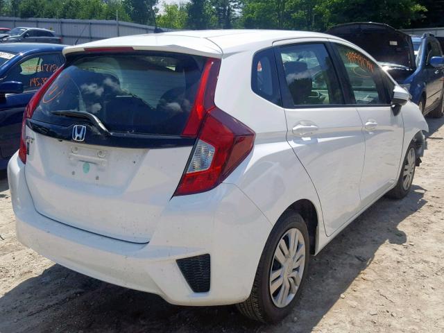 JHMGK5H51GX038522 - 2016 HONDA FIT LX WHITE photo 4