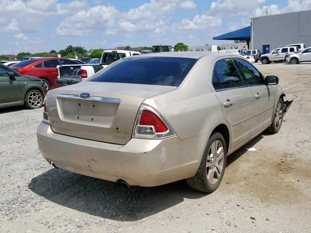 3FAFP08146R135306 - 2006 FORD FUSION SEL BEIGE photo 4