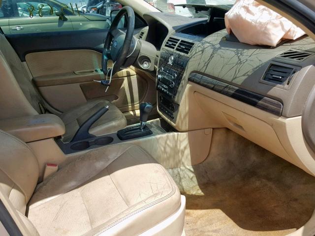 3FAFP08146R135306 - 2006 FORD FUSION SEL BEIGE photo 5
