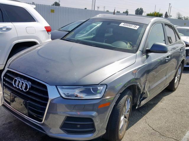 WA1BCCFS6HR012004 - 2017 AUDI Q3 PREMIUM GRAY photo 2