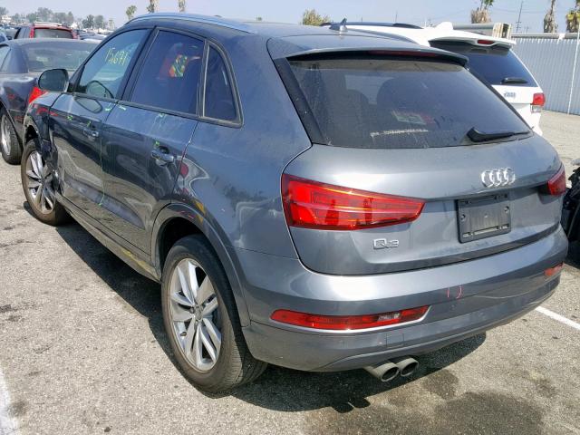 WA1BCCFS6HR012004 - 2017 AUDI Q3 PREMIUM GRAY photo 3