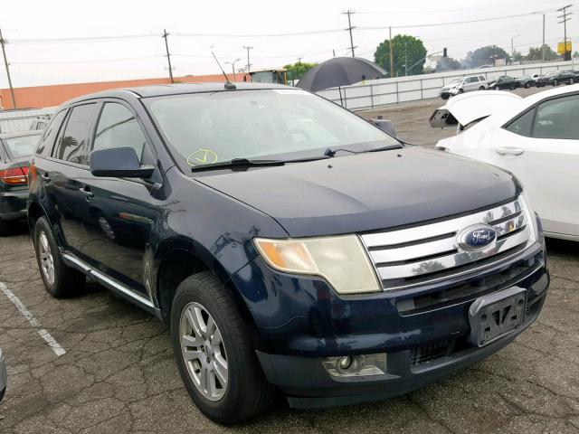 2FMDK38C58BB15341 - 2008 FORD EDGE SEL BLUE photo 1