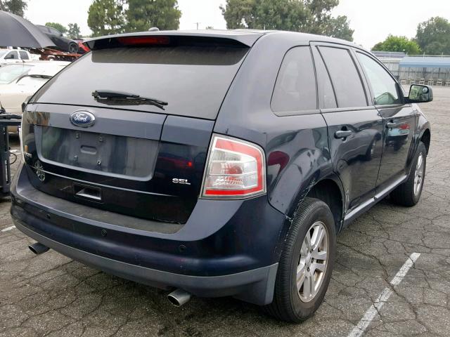 2FMDK38C58BB15341 - 2008 FORD EDGE SEL BLUE photo 4