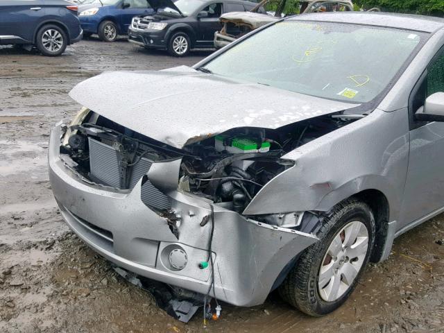 3N1AB61E78L631678 - 2008 NISSAN SENTRA 2.0 GRAY photo 9