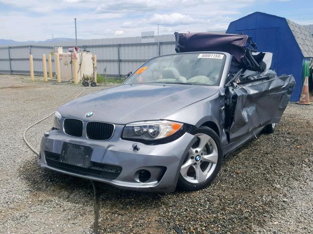 WBAUN1C5XCVH84128 - 2012 BMW 128 I SILVER photo 2