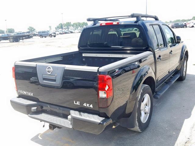 1N6AD07W15C456188 - 2005 NISSAN FRONTIER C BLACK photo 4