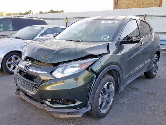 3CZRU6H55JG720805 - 2018 HONDA HR-V EX GREEN photo 2