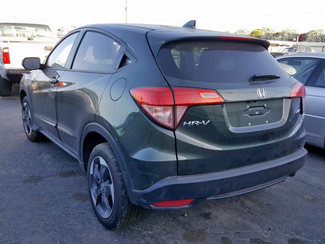 3CZRU6H55JG720805 - 2018 HONDA HR-V EX GREEN photo 3