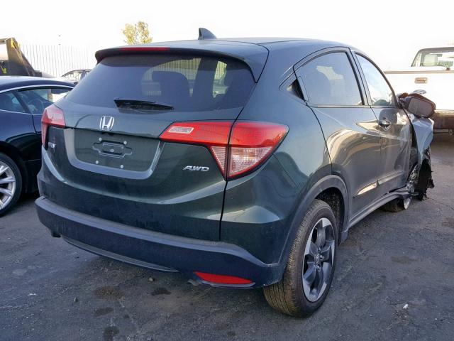 3CZRU6H55JG720805 - 2018 HONDA HR-V EX GREEN photo 4