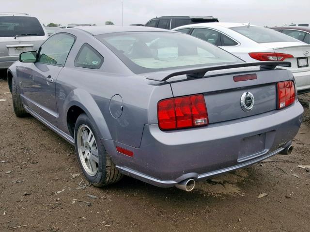 1ZVHT82H065168872 - 2006 FORD MUSTANG GT GRAY photo 3