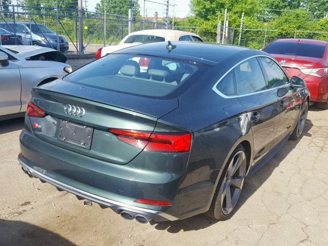 WAUC4DF55JA006607 - 2018 AUDI S5 PRESTIG GREEN photo 4