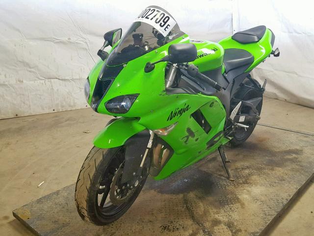 JKAZX4P147A011090 - 2007 KAWASAKI ZX600 P GREEN photo 2