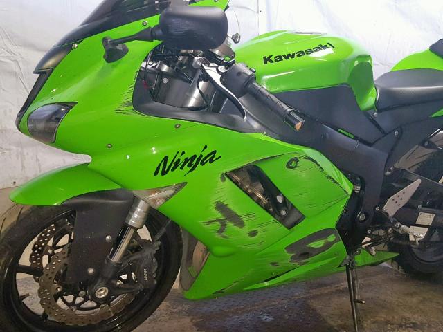 JKAZX4P147A011090 - 2007 KAWASAKI ZX600 P GREEN photo 9