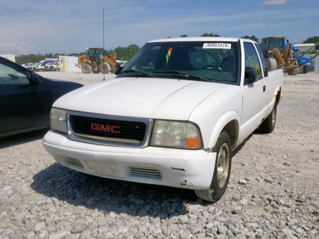 1GTCS19X438284347 - 2003 GMC SONOMA WHITE photo 2