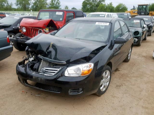 KNAFE121985556858 - 2008 KIA SPECTRA EX BLACK photo 2