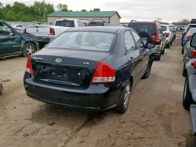 KNAFE121985556858 - 2008 KIA SPECTRA EX BLACK photo 4