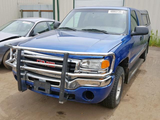 2GTEK19T741218384 - 2004 GMC NEW SIERRA BLUE photo 2