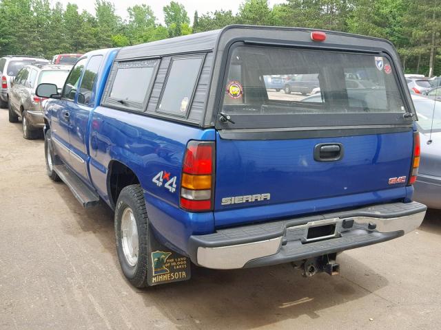 2GTEK19T741218384 - 2004 GMC NEW SIERRA BLUE photo 3