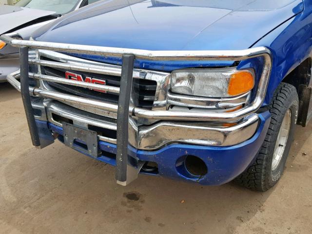 2GTEK19T741218384 - 2004 GMC NEW SIERRA BLUE photo 9