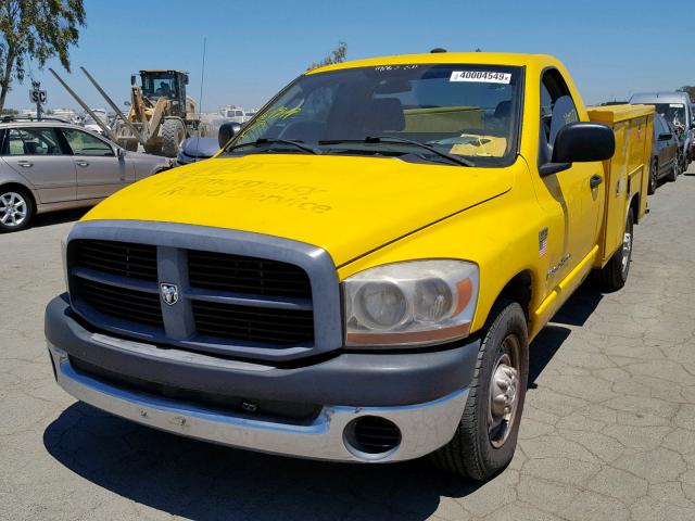 3D6WR26D86G188206 - 2006 DODGE RAM 2500 S YELLOW photo 2