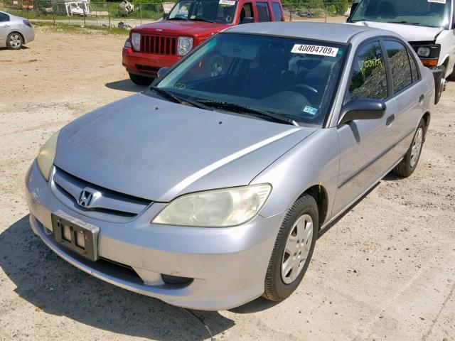 2HGES16364H557683 - 2004 HONDA CIVIC DX V SILVER photo 2