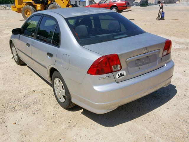 2HGES16364H557683 - 2004 HONDA CIVIC DX V SILVER photo 3