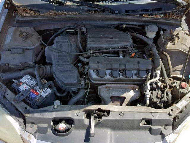 2HGES16364H557683 - 2004 HONDA CIVIC DX V SILVER photo 7