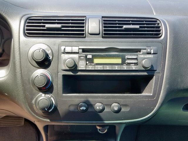 2HGES16364H557683 - 2004 HONDA CIVIC DX V SILVER photo 9