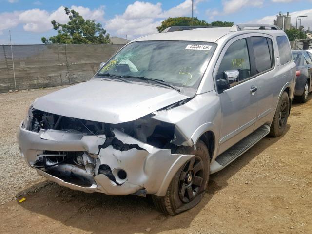 5N1AA0ND4AN612084 - 2010 NISSAN ARMADA SE SILVER photo 2