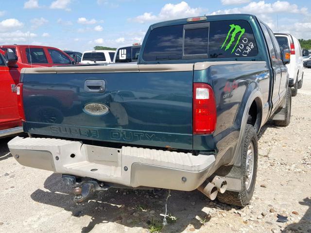 1FTWW31R58EB50000 - 2008 FORD F350 SRW S GREEN photo 4