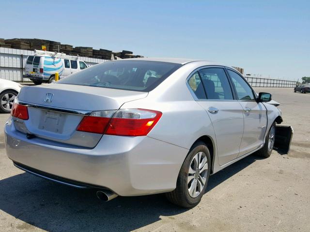 1HGCR2F31EA252701 - 2014 HONDA ACCORD LX SILVER photo 4