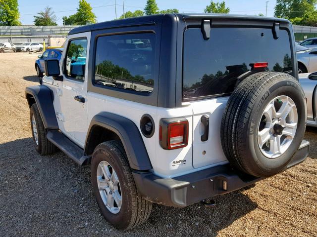 1C4GJXAN7JW200130 - 2018 JEEP WRANGLER S WHITE photo 3