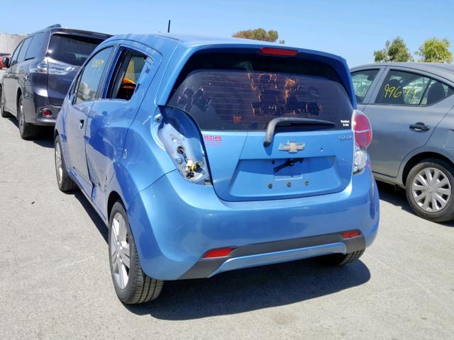 KL8CB6S99DC507305 - 2013 CHEVROLET SPARK LS BLUE photo 3