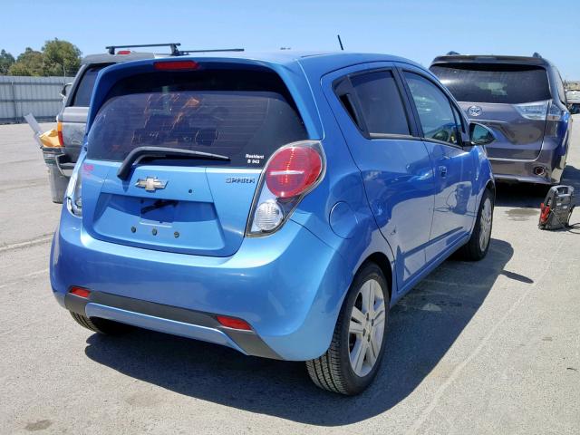 KL8CB6S99DC507305 - 2013 CHEVROLET SPARK LS BLUE photo 4