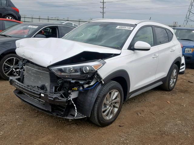 KM8J33A41HU361431 - 2017 HYUNDAI TUCSON LIM WHITE photo 2