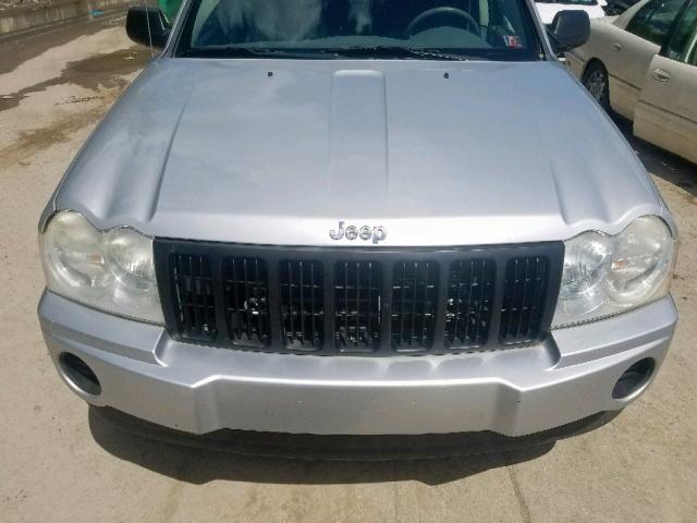 1J4GR48K85C599828 - 2005 JEEP GRAND CHER SILVER photo 7