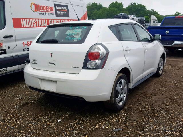 5Y2SP67829Z473989 - 2009 PONTIAC VIBE WHITE photo 4