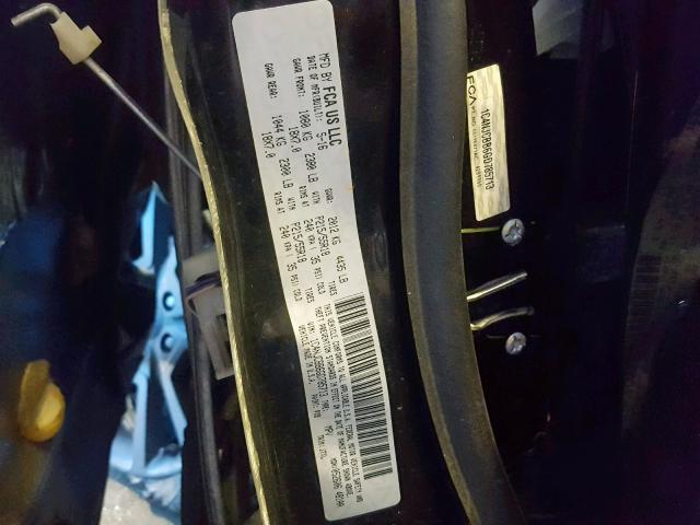 1C4NJCBB6GD785713 - 2016 JEEP COMPASS SP შავი ფოტო 10