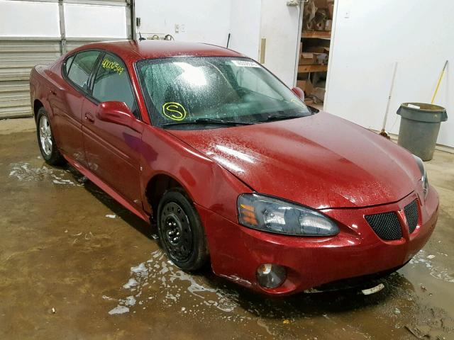 2G2WP552881141433 - 2008 PONTIAC GRAND PRIX BURGUNDY photo 1