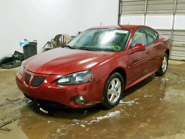 2G2WP552881141433 - 2008 PONTIAC GRAND PRIX BURGUNDY photo 2