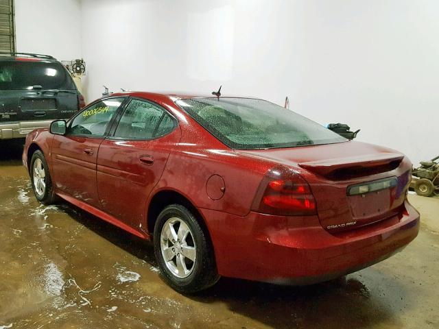 2G2WP552881141433 - 2008 PONTIAC GRAND PRIX BURGUNDY photo 3