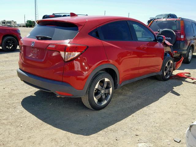 3CZRU5G55JM701409 - 2018 HONDA HR-V EX RED photo 4