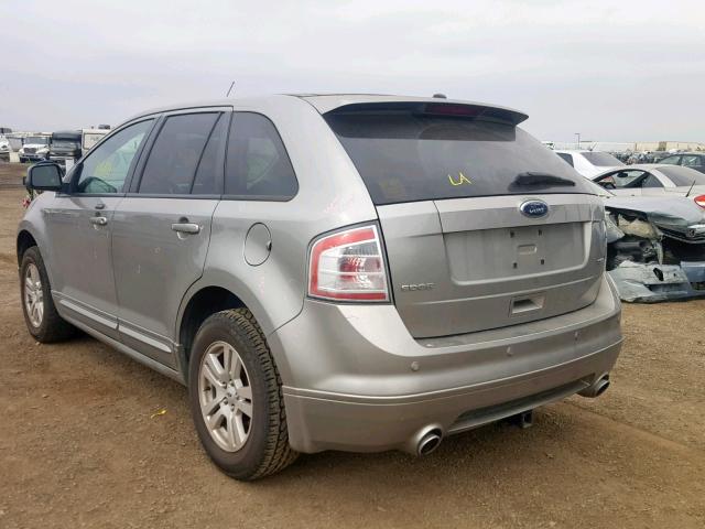 2FMDK38C28BA89765 - 2008 FORD EDGE SEL GRAY photo 3