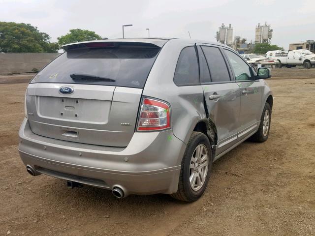 2FMDK38C28BA89765 - 2008 FORD EDGE SEL GRAY photo 4