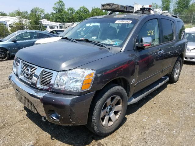 5N1AA08B74N708810 - 2004 NISSAN ARMADA SE GRAY photo 2