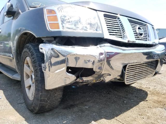 5N1AA08B74N708810 - 2004 NISSAN ARMADA SE GRAY photo 9