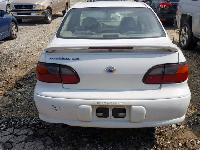 1G1NE52M1W6176879 - 1998 CHEVROLET MALIBU LS WHITE photo 9